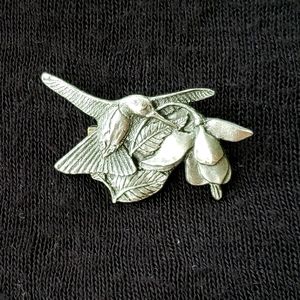 Vintage Birds in Bloom Pin / Brooch
